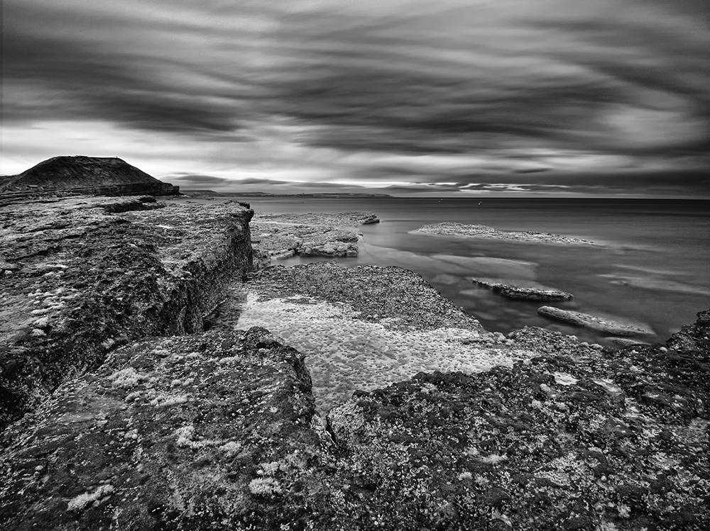Filey Brigg in Infrared following convesion in Nik Silver Efex Pro