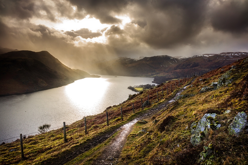 View from above Ullswater in February. Sony RX10 with 0.6 ND Graduated filter.